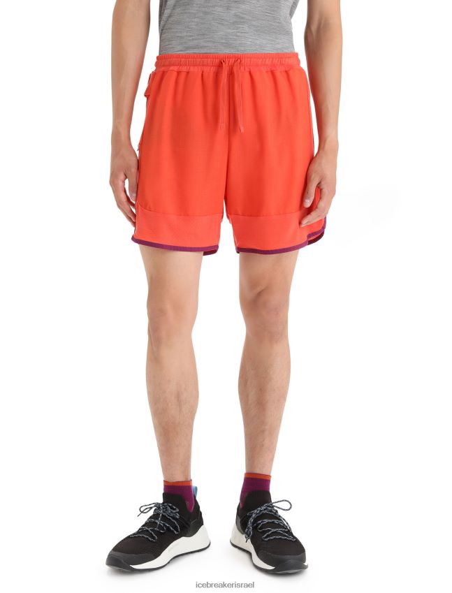 הַלבָּשָׁה Icebreaker מכנסי מרינו קצרים zoneknit אברש אדמה תוסס/גו ברי גברים 42N8VN250