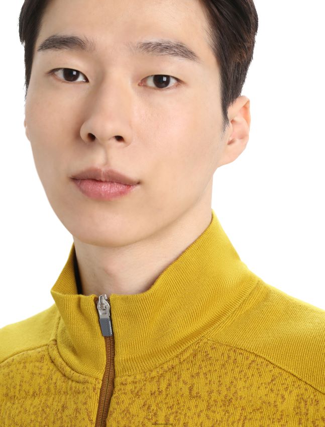 הַלבָּשָׁה Icebreaker zoneknit מרינו אפוד מבודד לעומק ציפורן/זהב שקט גברים 42N8VN406