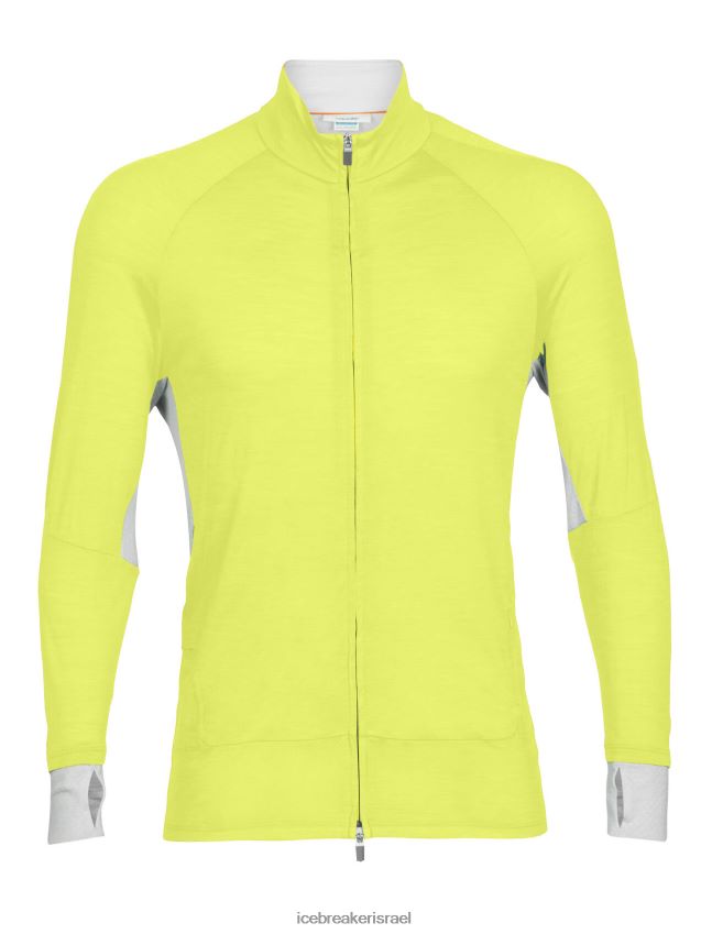 הַלבָּשָׁה Icebreaker zoneknit מרינו עם שרוול ארוך רוכסן ברק/אתר גברים 42N8VN413