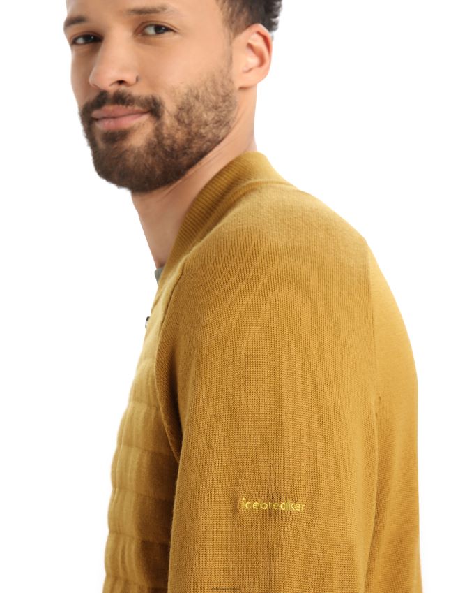 הַלבָּשָׁה Icebreaker מותג עירוני zoneknit מרינו מפציץ סריג מבודד צפורן גברים 42N8VN418