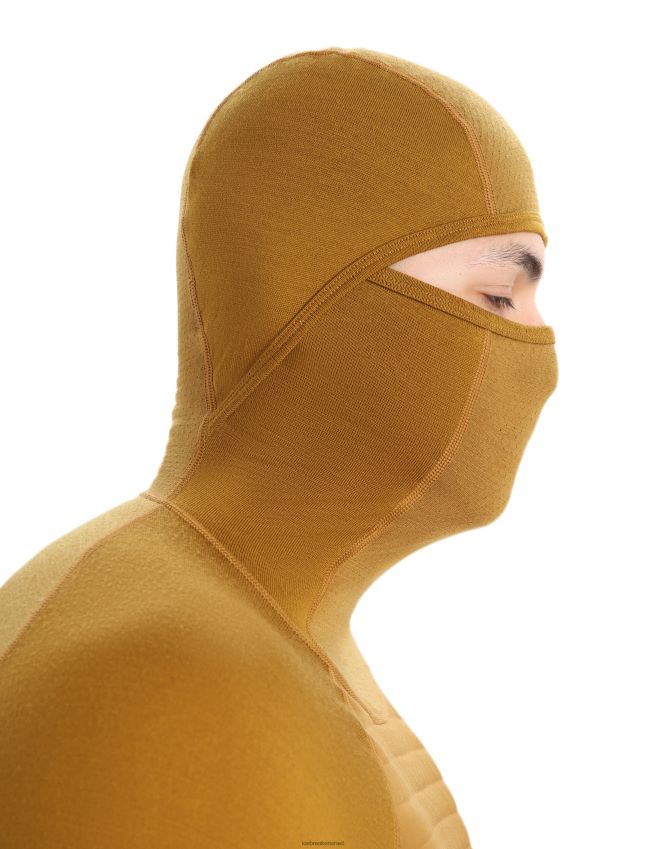 הַלבָּשָׁה Icebreaker קפוצ'ון תרמי עם שרוול ארוך מבודד zoneknit מרינו צפורן גברים 42N8VN430