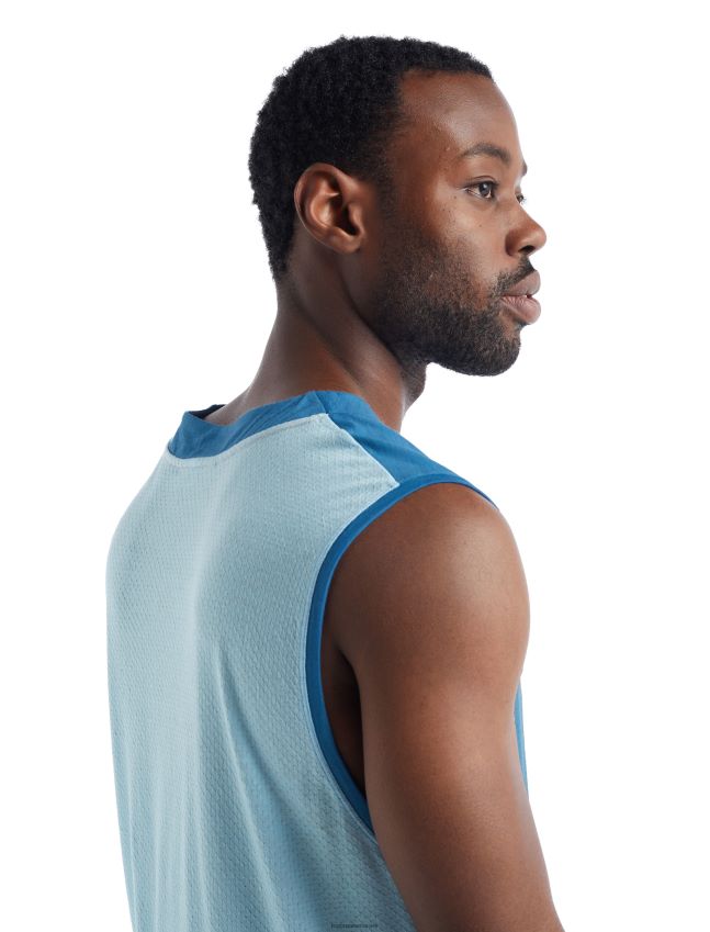 הַלבָּשָׁה Icebreaker מיכל מרינו zoneknit אזול/אובך גברים 42N8VN490