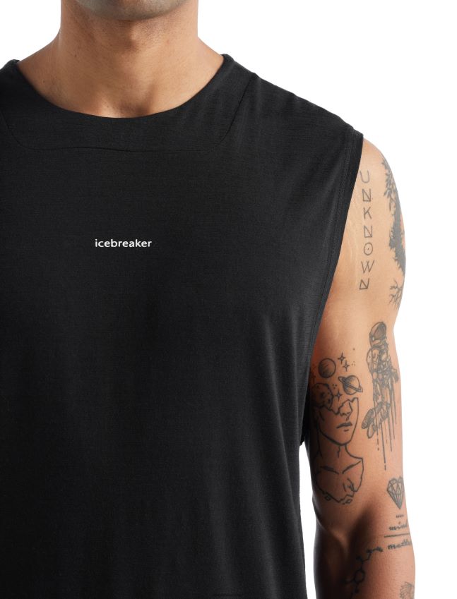 הַלבָּשָׁה Icebreaker מיכל מרינו zoneknit שָׁחוֹר גברים 42N8VN491