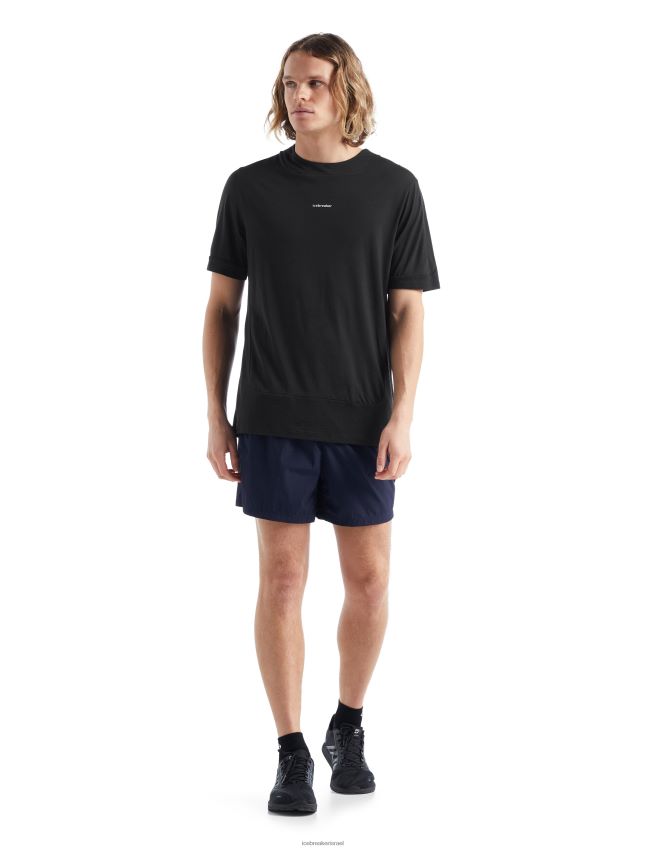 הַלבָּשָׁה Icebreaker zoneknit מרינו חולצת טריקו עם שרוולים קצרים שָׁחוֹר גברים 42N8VN498