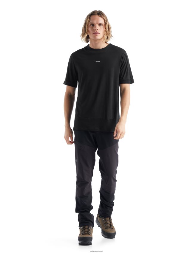 הַלבָּשָׁה Icebreaker zoneknit מרינו חולצת טריקו עם שרוולים קצרים שָׁחוֹר גברים 42N8VN498