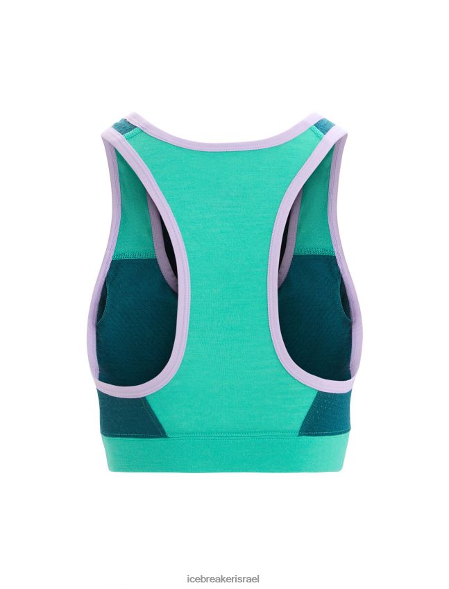 הַלבָּשָׁה Icebreaker חזיית ספורט zoneknit מרינו תהילה רעננה/ירוקה נשים 42N8VN541
