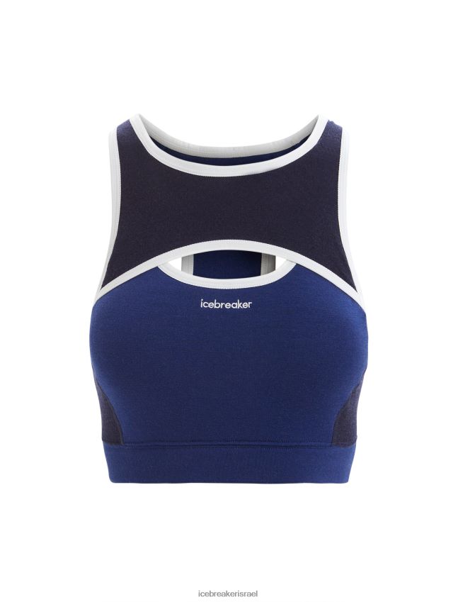 הַלבָּשָׁה Icebreaker חזיית ספורט zoneknit מרינו חיל הים המלכותי/צי חצות נשים 42N8VN542