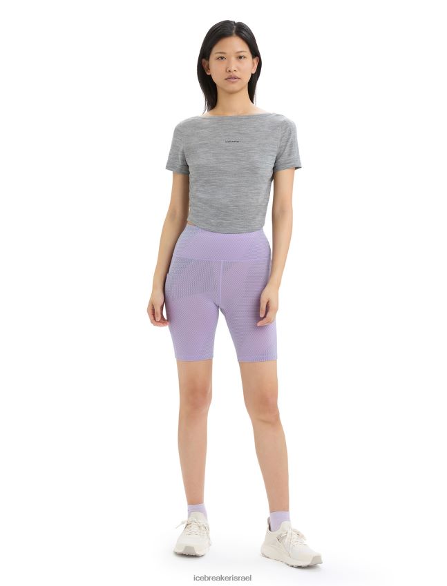הַלבָּשָׁה Icebreaker zoneknit מרינו חולצת טריקו עם שרוולים קצרים מטרו אברש נשים 42N8VN669