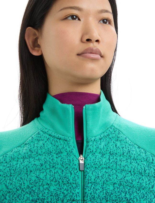 הַלבָּשָׁה Icebreaker zoneknit מרינו אפוד מבודד לעומק תהילה רעננה/ירוקה נשים 42N8VN682