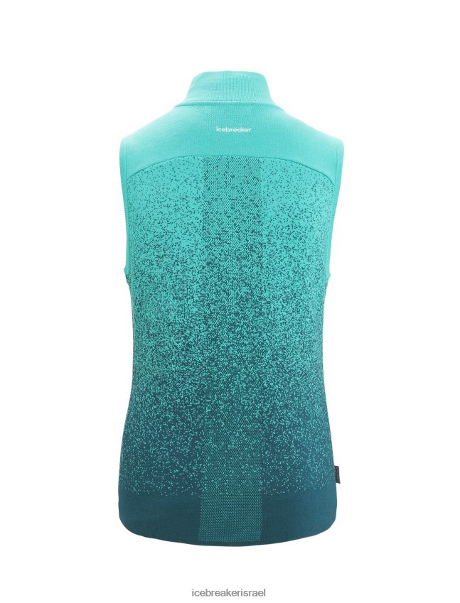 הַלבָּשָׁה Icebreaker zoneknit מרינו אפוד מבודד לעומק תהילה רעננה/ירוקה נשים 42N8VN682