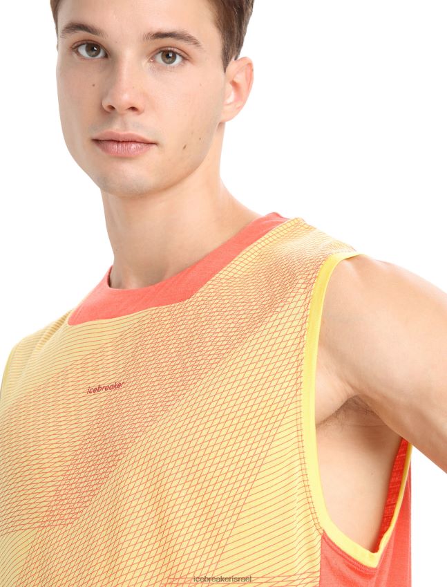 הַלבָּשָׁה Icebreaker zoneknit מרינו טנק גיאודטי קיץ/אדמה תוססת גברים 42N8VN68
