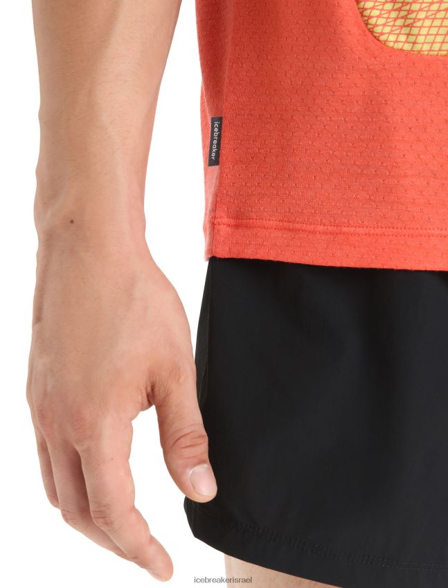 הַלבָּשָׁה Icebreaker zoneknit מרינו טנק גיאודטי קיץ/אדמה תוססת גברים 42N8VN68