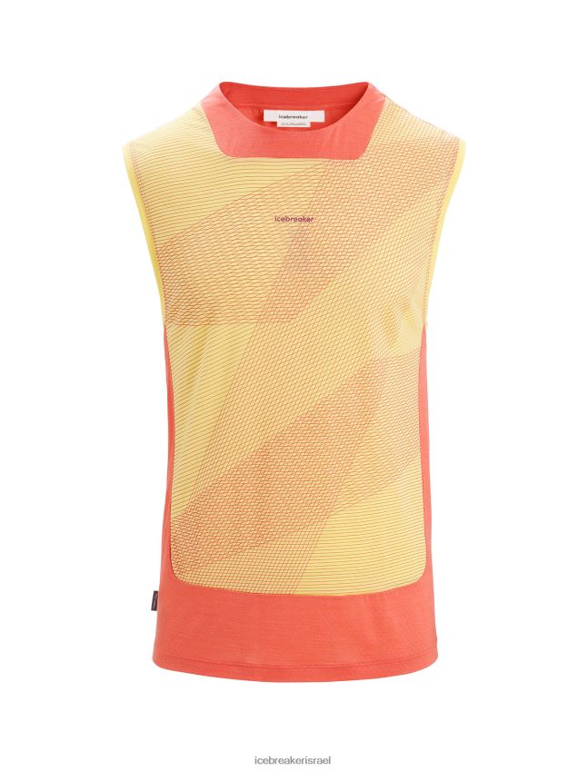 הַלבָּשָׁה Icebreaker zoneknit מרינו טנק גיאודטי קיץ/אדמה תוססת גברים 42N8VN68