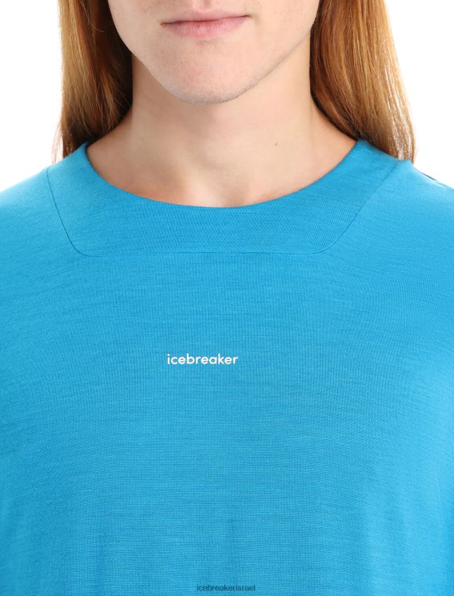 הַלבָּשָׁה Icebreaker zoneknit מרינו חולצת טריקו עם שרוולים קצרים גיא כחול/צי מלכותי גברים 42N8VN71