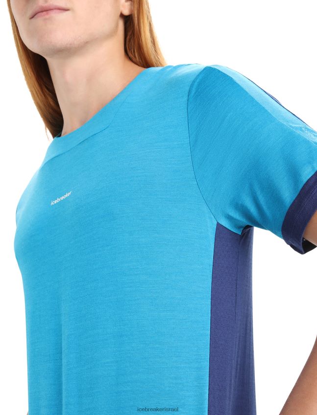 הַלבָּשָׁה Icebreaker zoneknit מרינו חולצת טריקו עם שרוולים קצרים גיא כחול/צי מלכותי גברים 42N8VN71
