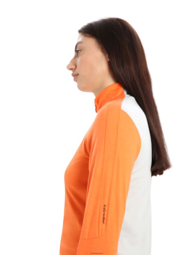 הַלבָּשָׁה Icebreaker ז'קט מרינו עם שרוולים ארוכים zoneknit פלאש/אתר נשים 42N8VN851