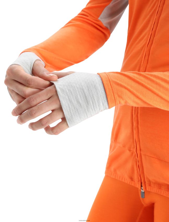 הַלבָּשָׁה Icebreaker ז'קט מרינו עם שרוולים ארוכים zoneknit פלאש/אתר נשים 42N8VN851