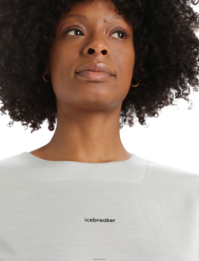 הַלבָּשָׁה Icebreaker zoneknit מרינו חולצת טריקו קופסית עם שרוולים קצרים אֶתֶר נשים 42N8VN893