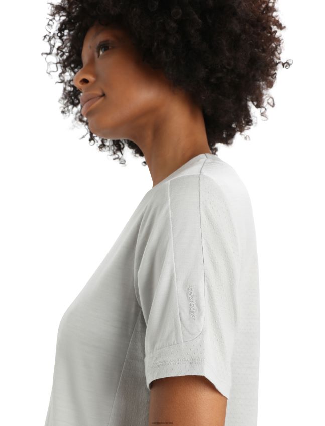 הַלבָּשָׁה Icebreaker zoneknit מרינו חולצת טריקו קופסית עם שרוולים קצרים אֶתֶר נשים 42N8VN893